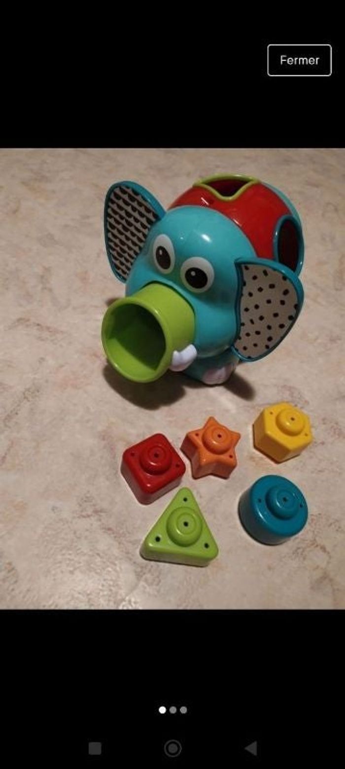 Éléphant avec formes