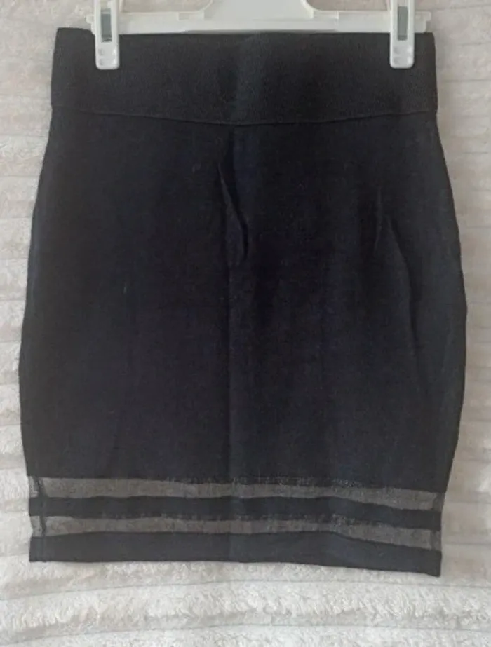 Jupe noir femme classe - photo numéro 2