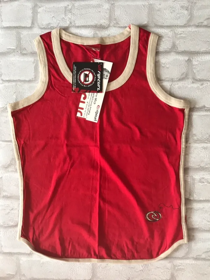 T shirt débardeur Ripcurl rouge