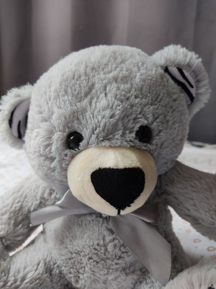 Ourson gris Auchan - Parfait état - photo numéro 2
