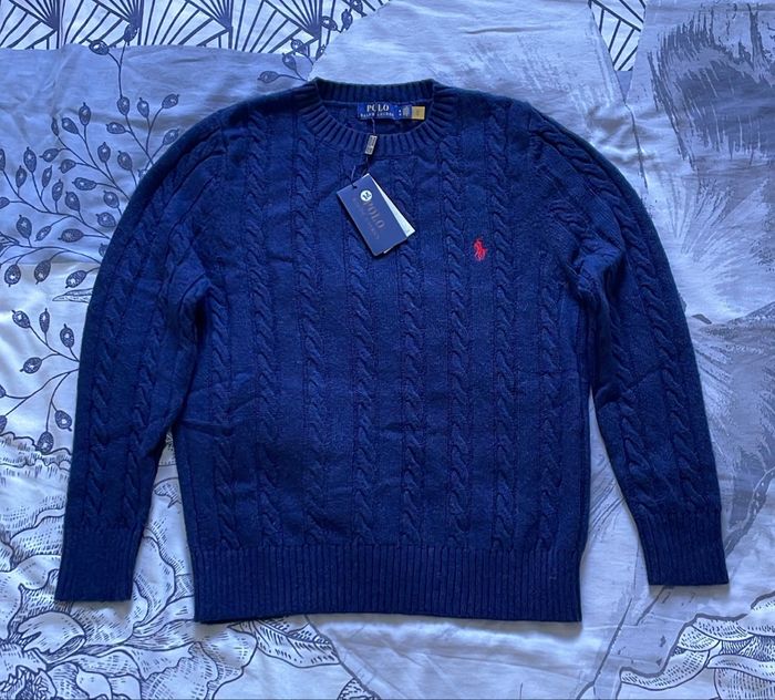 Pull Torsadé Ralph Lauren - Taille S - photo numéro 2