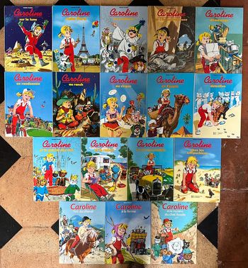 Lot de 17 livres Caroline Pierre Probst années 90 albums bd collection