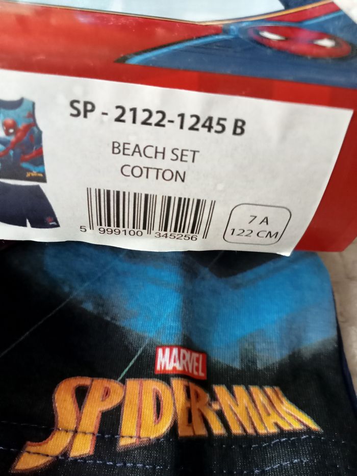 ensemble ou pyjama short  spiderman - photo numéro 2