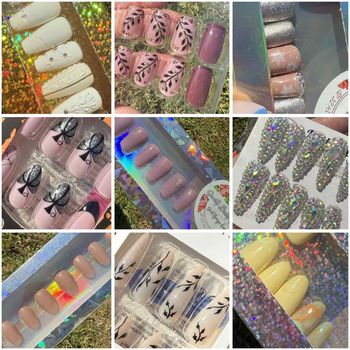 Lot 21 boîtes  faux ongles press on nails