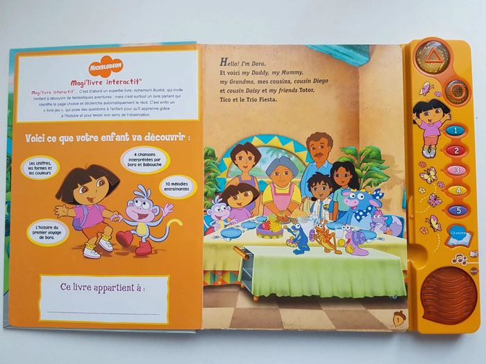 Livre interactif Le premier voyage de Dora l'exploratrice et figurines - photo numéro 5