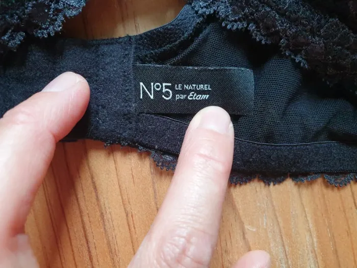 Soutien-gorge en dentelle noir Etam 95D - photo numéro 2