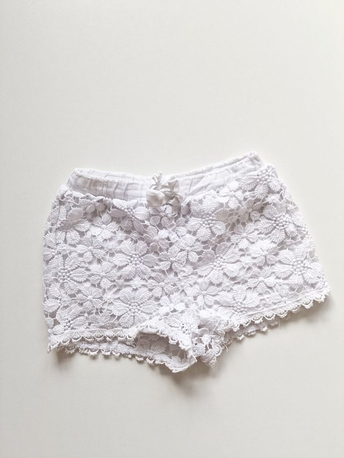 Zara - Short doublé en dentelle - Blanc (2 ans) - photo numéro 2