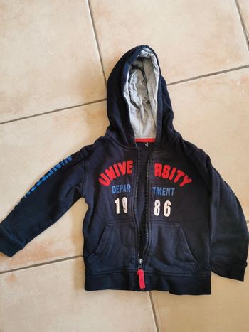 Veste zippé coton 3 ans