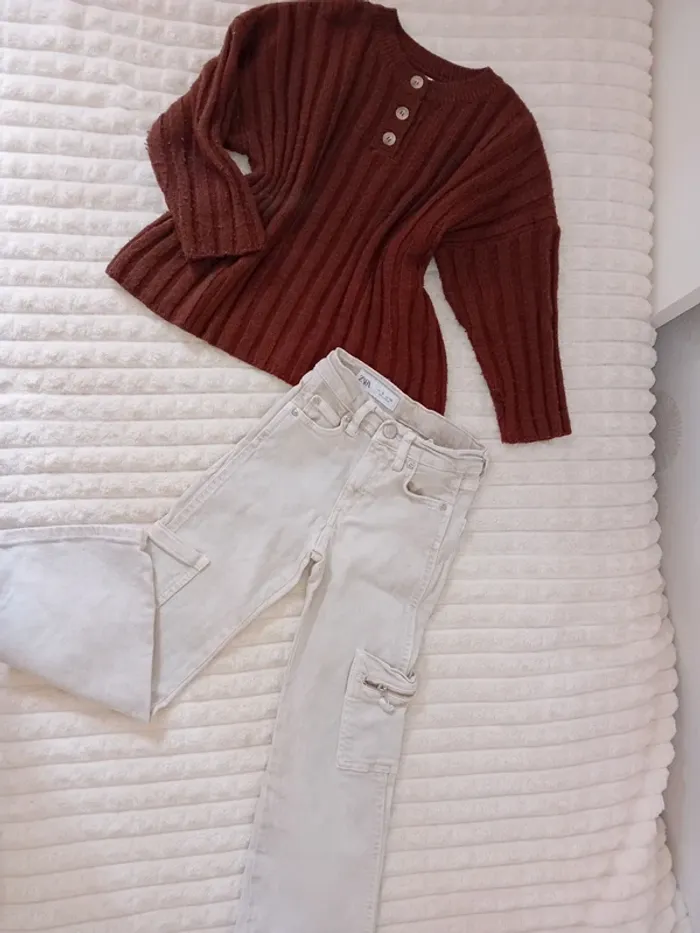 Ensemble fille pull +cargo 6ans Zara 🤎🌼