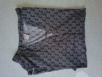 Blouse manches 3/4 noir à motifs H&M Taille 2XL
