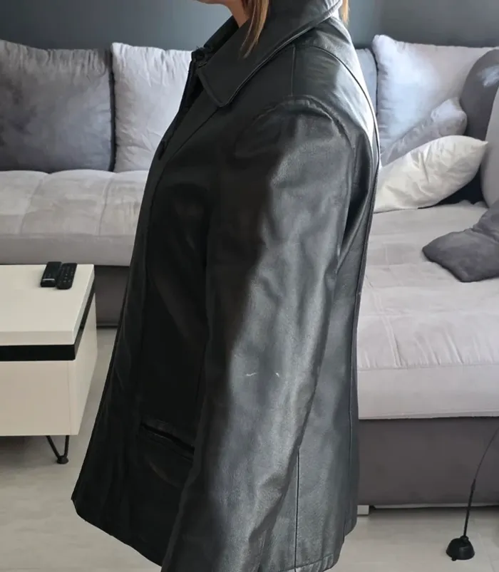 Veste en cuir véritable - photo numéro 3