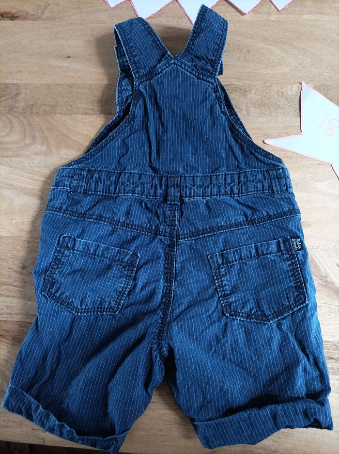 Salopette short tape à l'oeil 18 mois - photo numéro 2