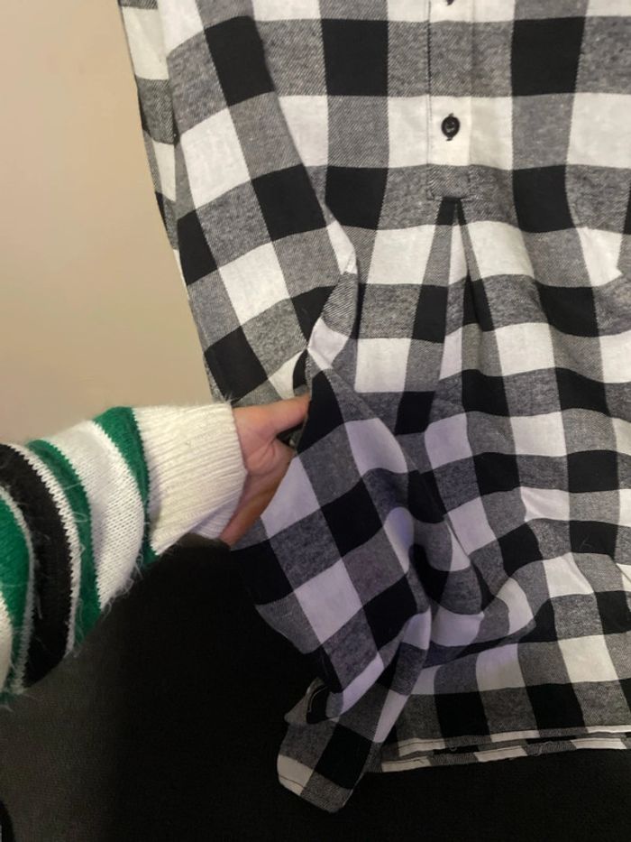 Robe à carreaux noire et blanche - photo numéro 2