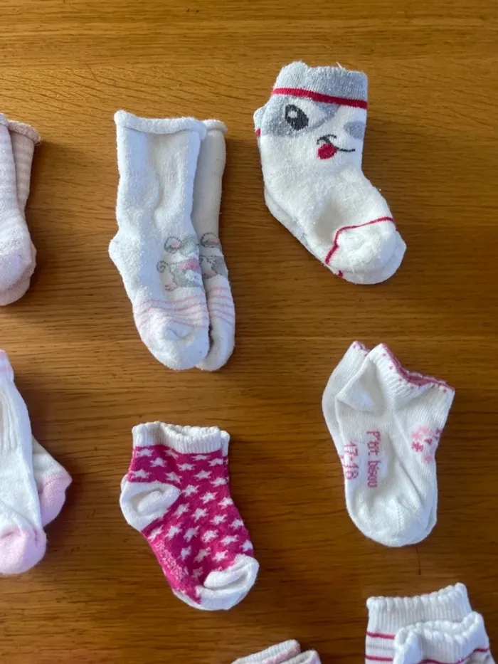 12 chaussettes filles naissances - photo numéro 5