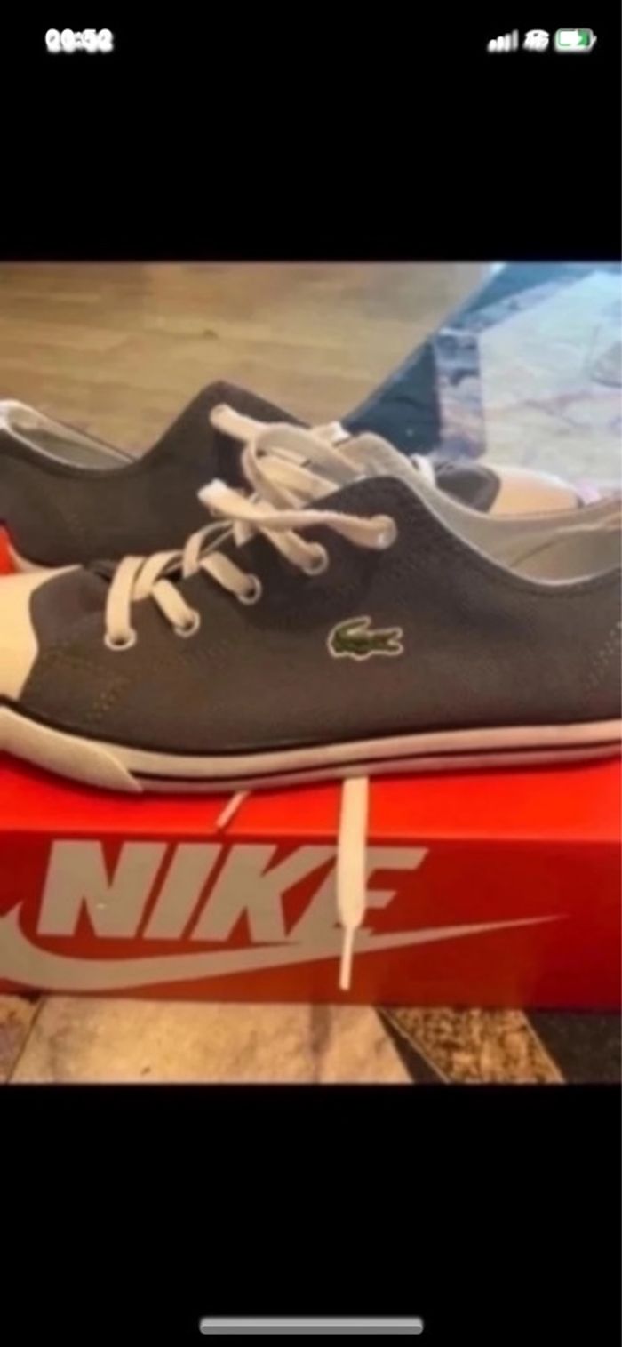 Basket  lacoste grise taille 39 - photo numéro 7