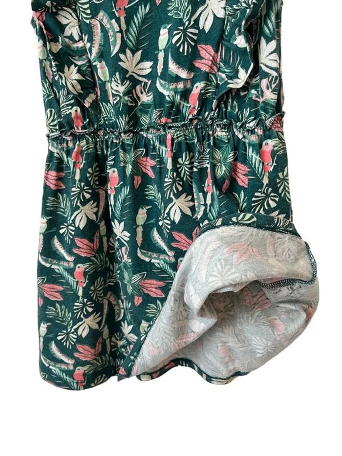 Robe d’été verte (oiseaux et végétaux) - Vertbaudet 6 ans (116cm) - photo numéro 8