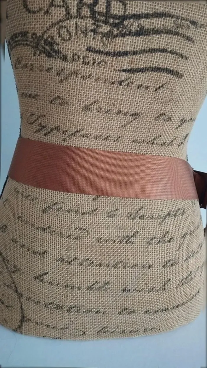 Ceinture souple marron ajustable femme - photo numéro 5