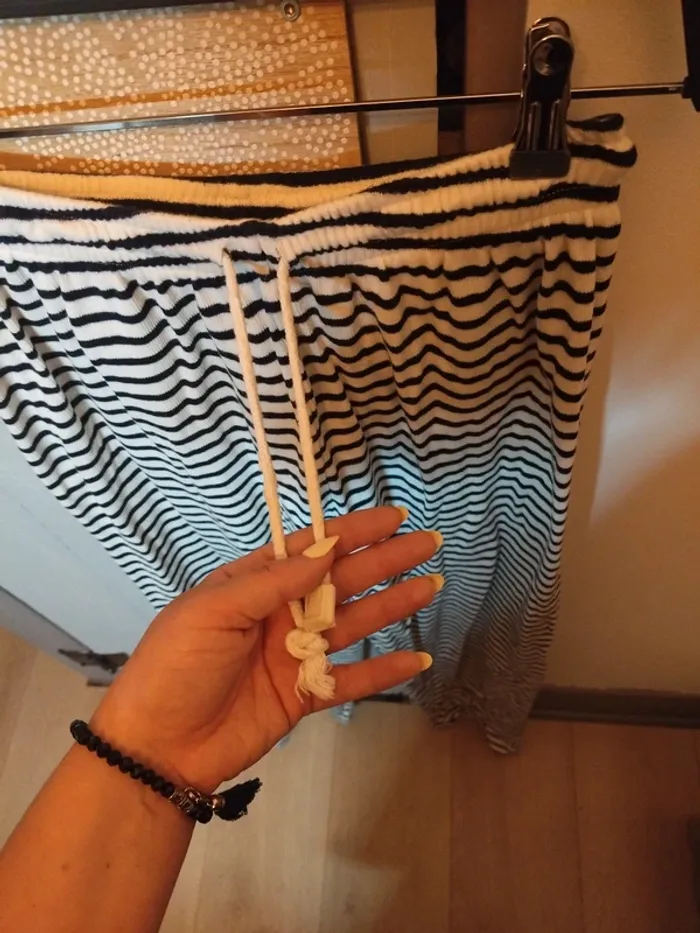 Pantalon élastique rayé - photo numéro 4