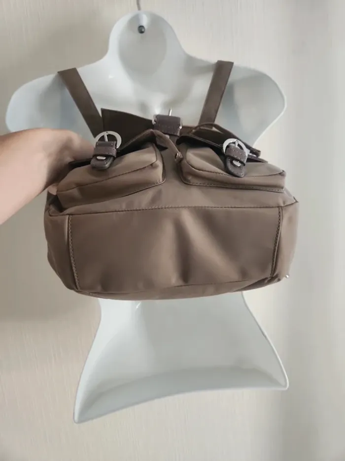 Sac à dos Lancaster gris beige - photo numéro 6