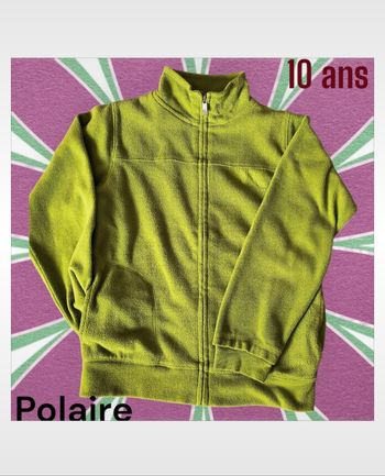 💚 Super gilet polaire vert (10 ans) 💚