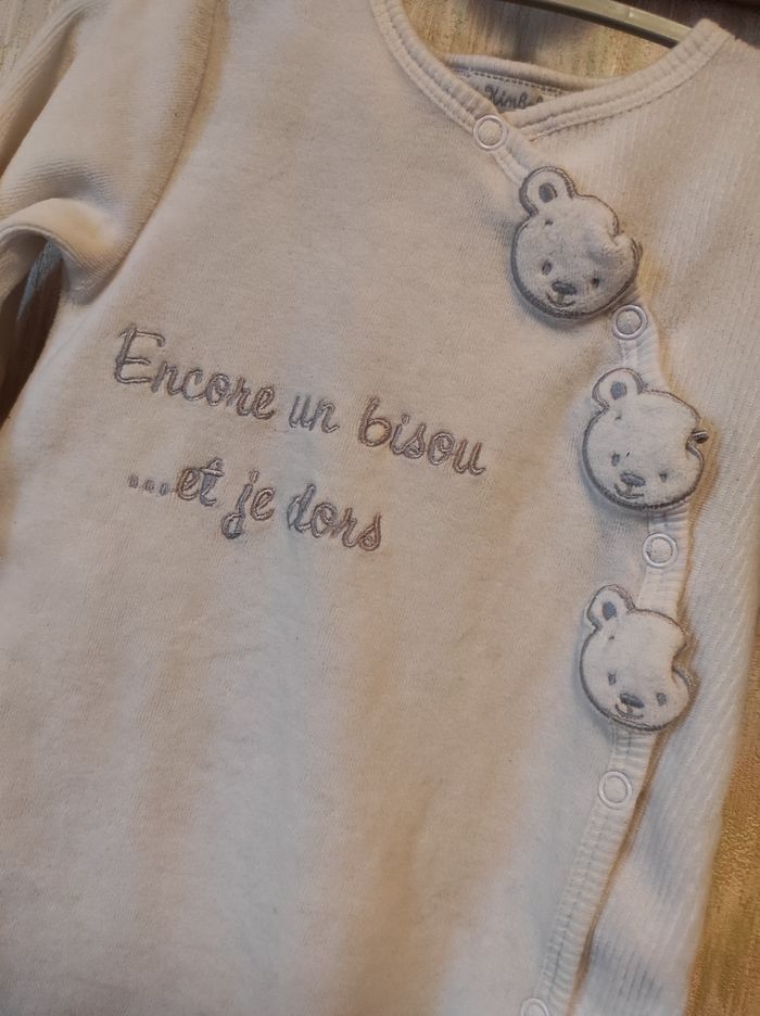 Pyjama velours 12 mois / 1 an - photo numéro 2