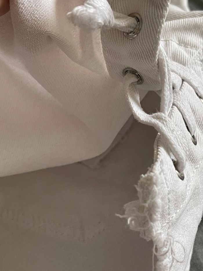 Short en denim blanc Calliope taille S en bon état - photo numéro 9