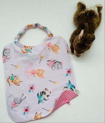 Bavoir élastique 36X30  animaux danseur