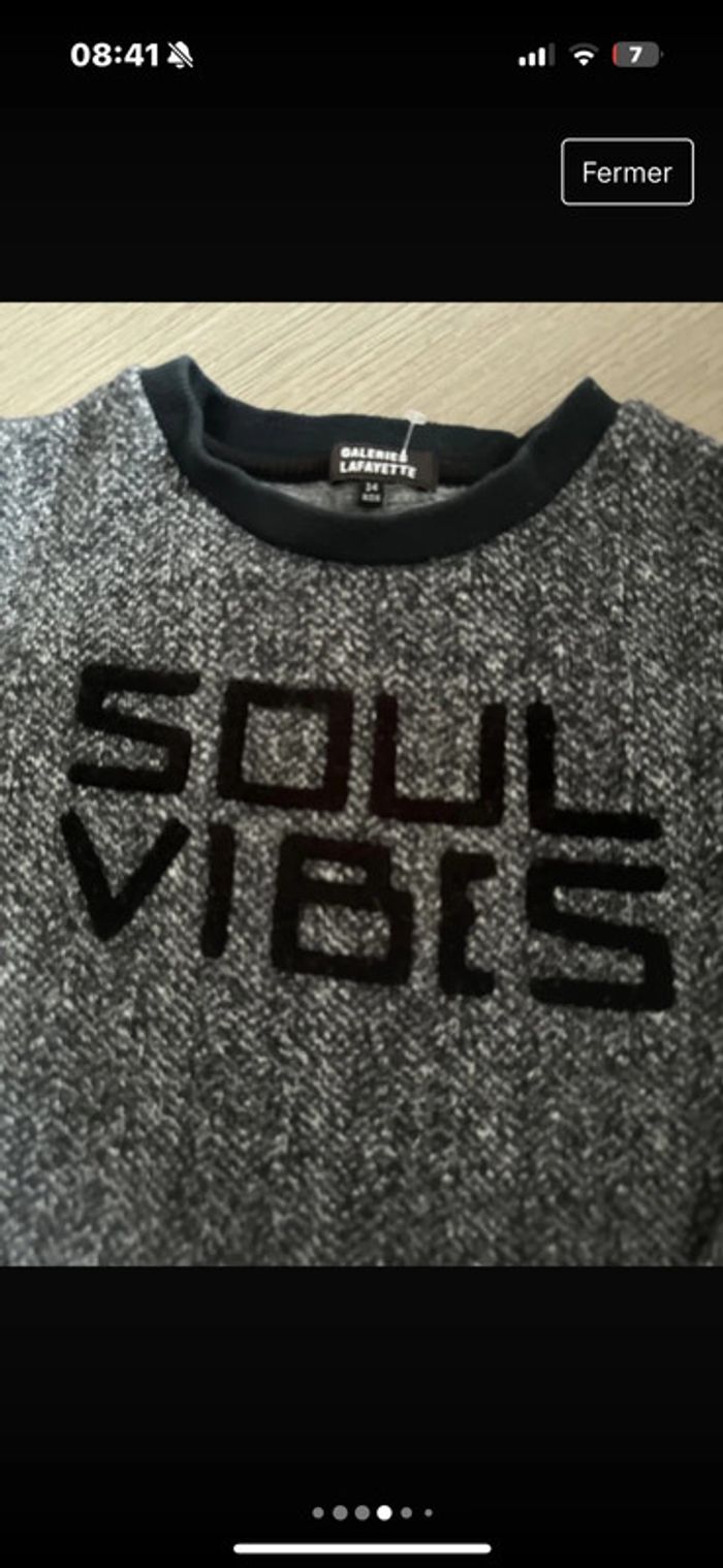 Pull chaud galerie lafayette. 14 ans - photo numéro 3