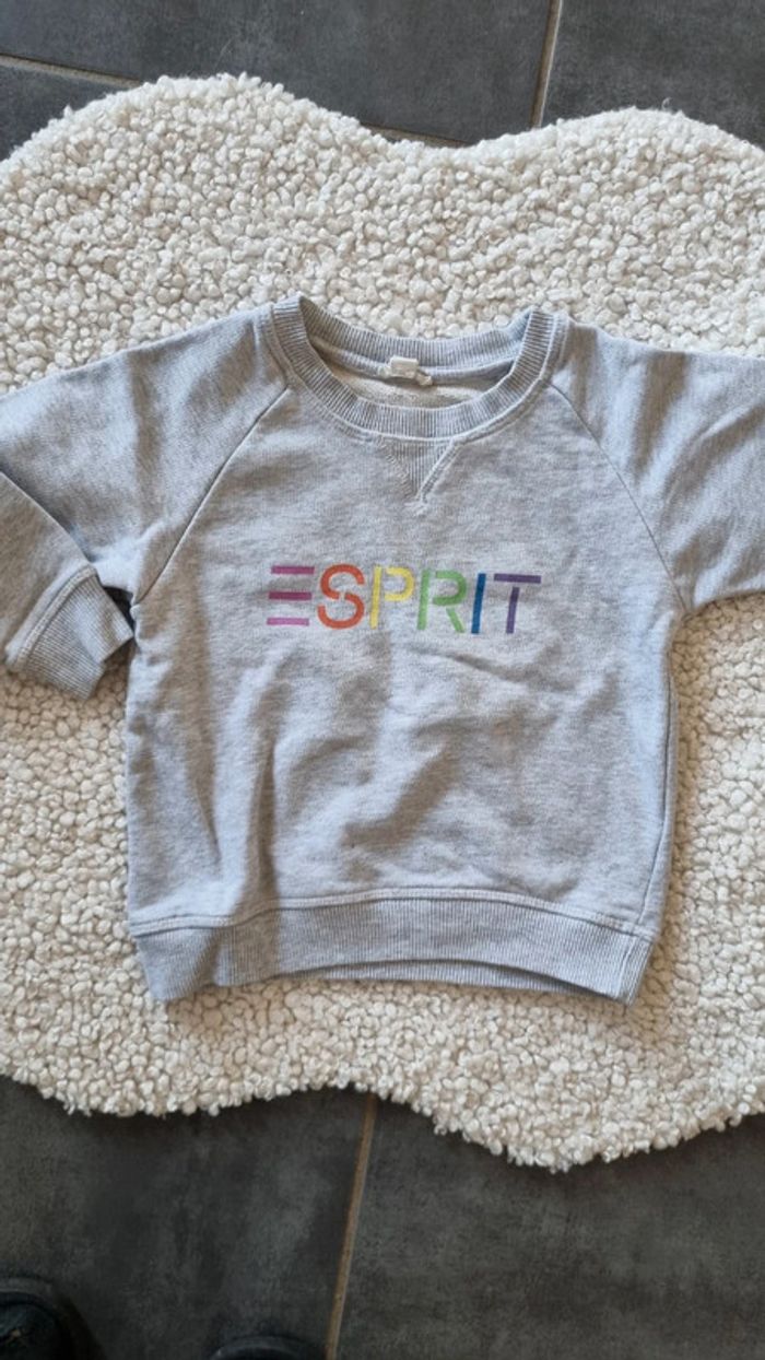 Sweat Esprit 98 - 3 ans garçon gris sympa