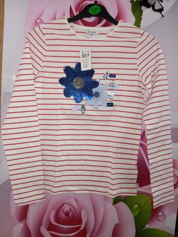 Tee shirt manches longues rayé 
