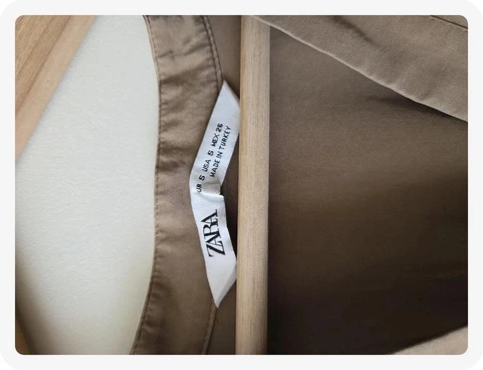 robe casual Zara marron taille S - photo numéro 5