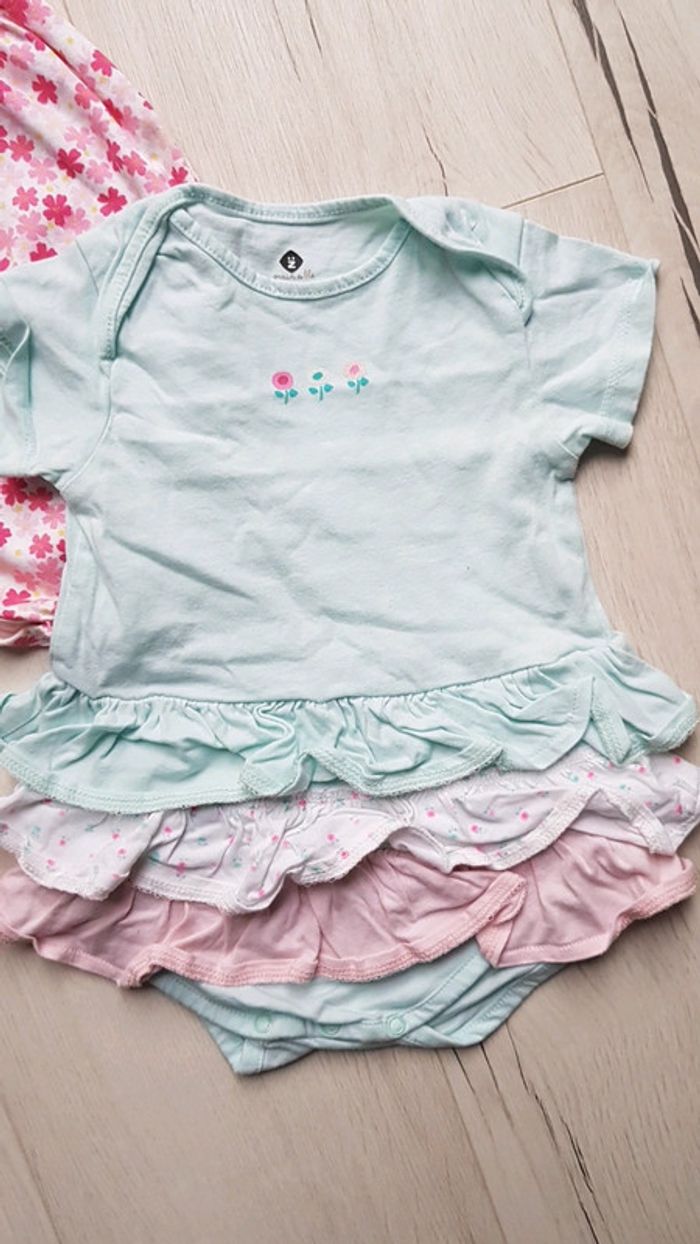 Lot de 2 barboteuses été fille 12mois - photo numéro 2