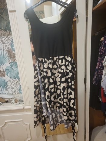 Robe bi matière cache coeur