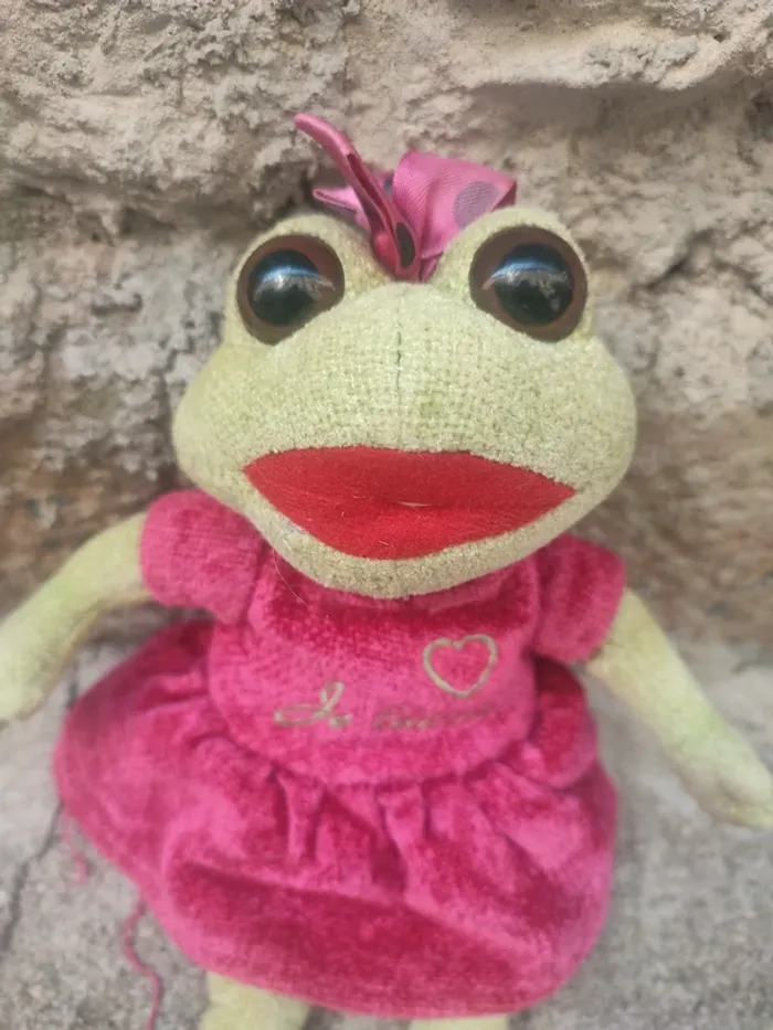 Peluche grenouille marque enesco - photo numéro 2