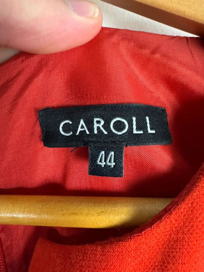 Robe Chic caroll rouge taille 44 coupe droite - photo numéro 6