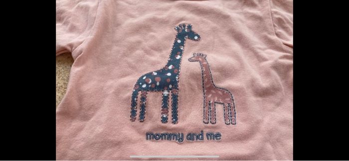 Tee shirt rose et gris neuf - photo numéro 2