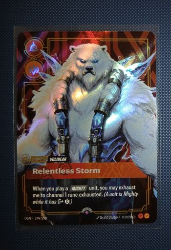 RIFTBOUND Volibear, Relentless Storm 249/298 OGNX – Rare – 1ère édition Origins Promos (SCELLÉ)