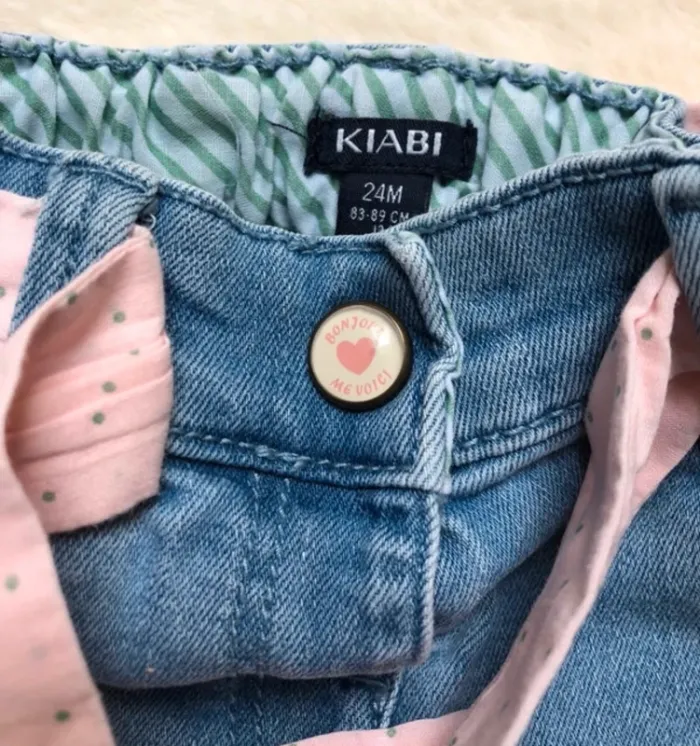 Lot 6 short jeans coton cycliste Kiabi H&M Tape à l’œil 24 mois 2 ans 86 cm - photo numéro 5