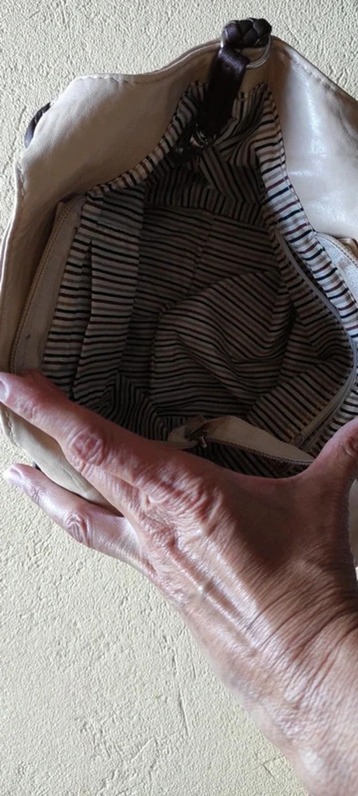 Petit sac fleur marron - photo numéro 3