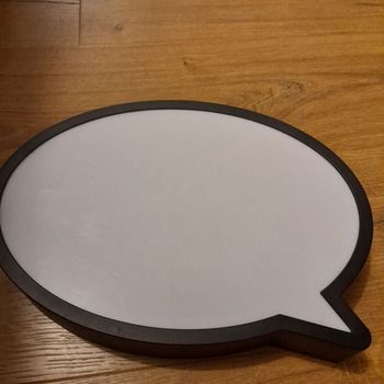 Decoration bulle de bd lumineuse