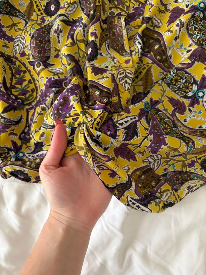 Chemise colorée à motifs Paisley Zara - photo numéro 4