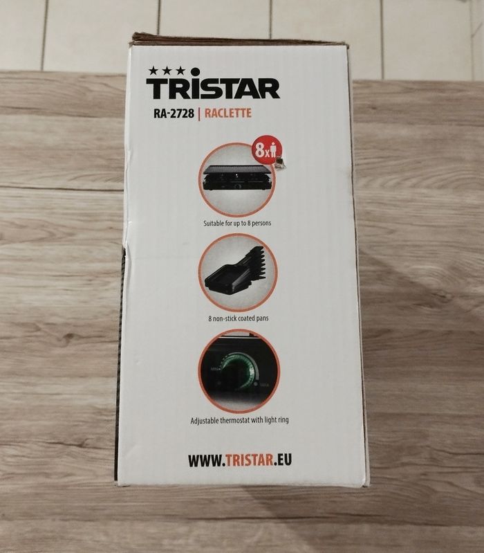 Appareil à raclette et gril TRISTAR RA-2728 8 personnes - photo numéro 3