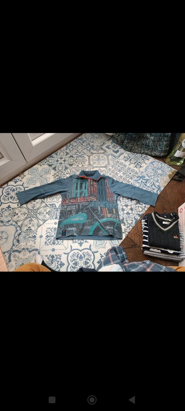 Lot de 6 polos et 1 chemise 2 ans