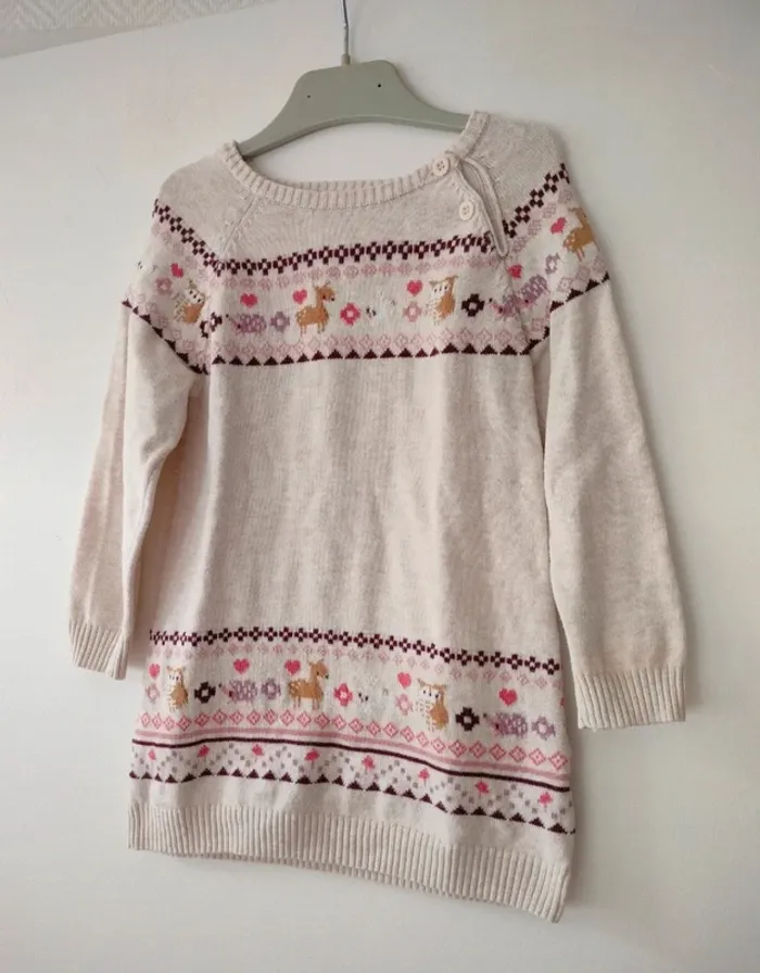 (a) Robe pull beige Primark 86cm - photo numéro 2