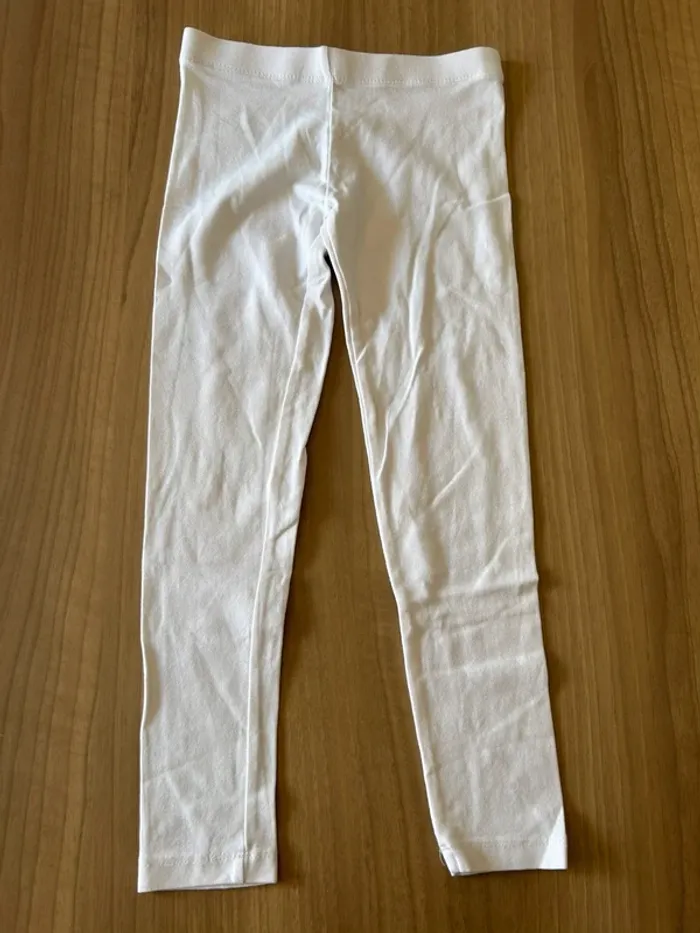 Legging blanc tissaia 6 ans