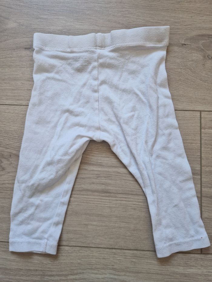 Lot de 3 leggings blanc Kiabi 9 mois - photo numéro 7