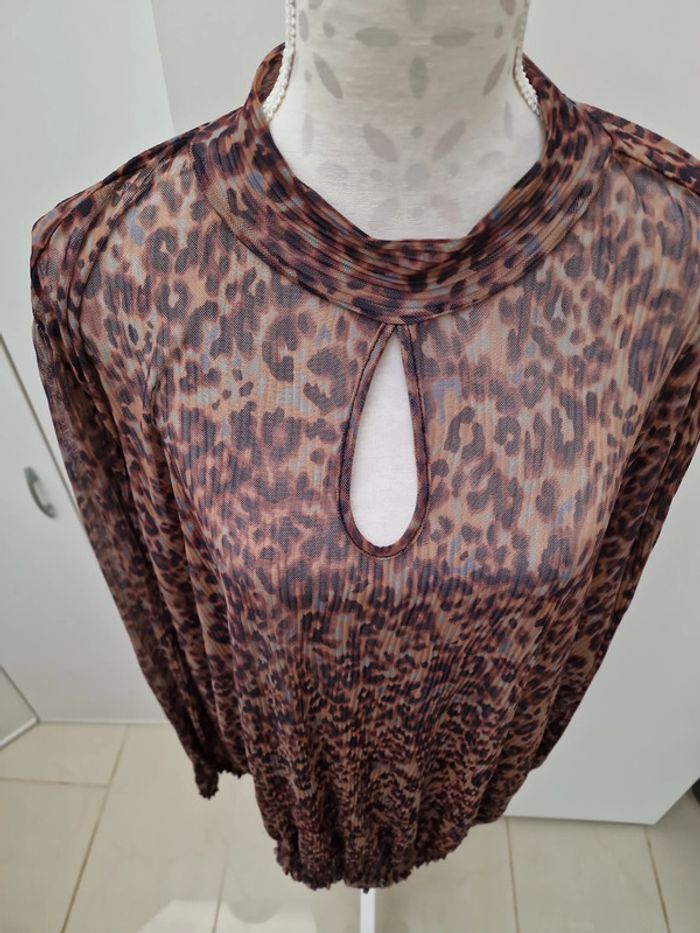 Blouse Léopard Transparente - photo numéro 2