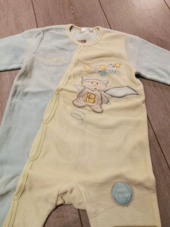 Pyjama en velours Kitchoun - photo numéro 2