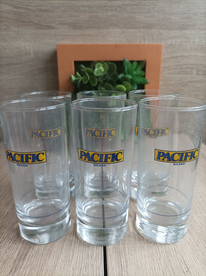 Lot 6 verres pacific Ricard - photo numéro 2