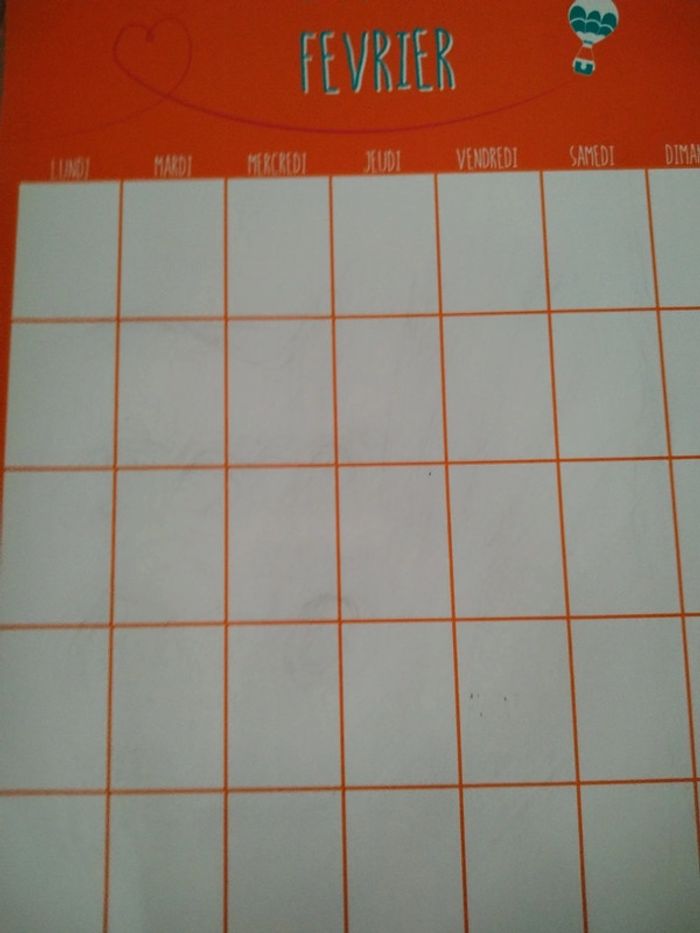 Organiseur, planner effaçable - photo numéro 3